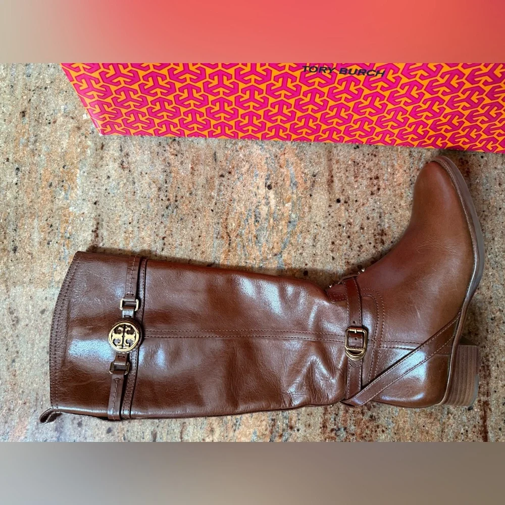 Tory Burch Leather Riding Boots - excellent condition!!!! - Picture 4 of 10